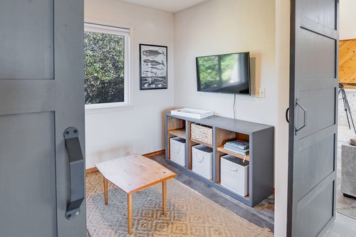 Watch your favorites shows in the 4th bedroom with a sofa that converts to a bed.