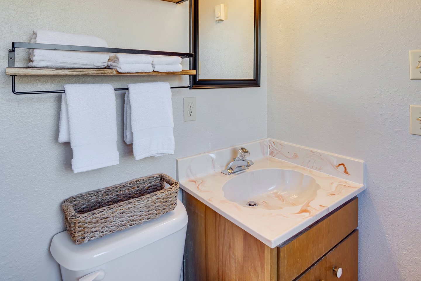 Enjoy your own bathroom with shower attached to the primary bedroom.
