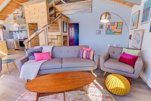 Comfort and whimsey abounds in this home!