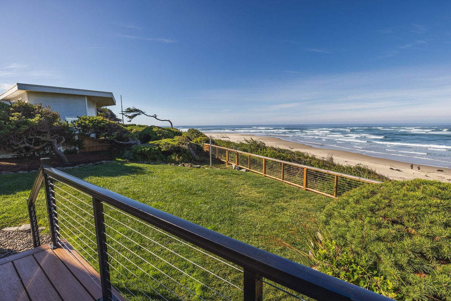Wonderful yard and ocean view deck.