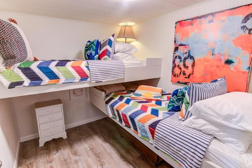 This wonderful bunk room is perfect for kids or kids at heart!