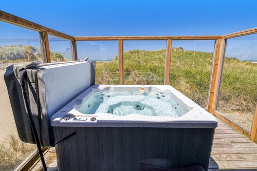 Wake up and jump straight into the hot tub.