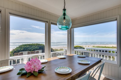 Panoramic views from the dining room.