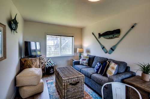 Space for the kids to hang out and watch television.