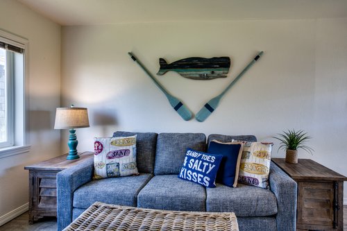 Extra sleeping space with the sleeper sofa!