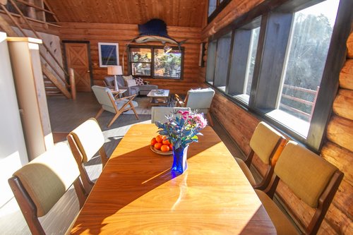 This large table is perfect for eight! (additional chairs available)