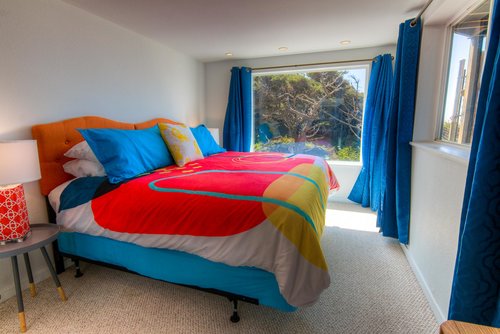 Tucked away on the ground floor is a bedroom with a king bed that can be split in to two twins with prior notice.