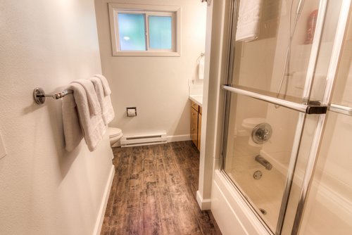 The second floor hall bath can be shared by all.