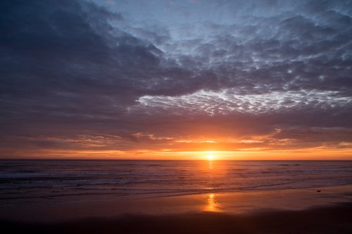 Watch the amazing sunset as you end your beach combing day!