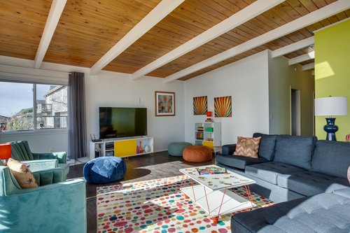 Enjoy a great movie or sporting event in the living room.