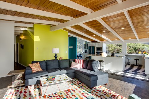 Bright and sunny open concept on the second floor.