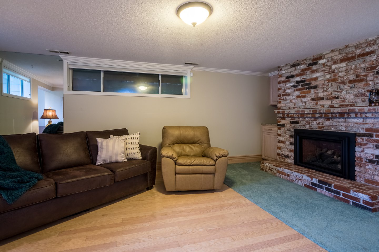 Downstairs den.