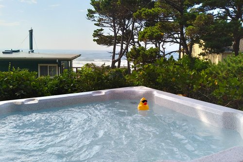 Relax in this wonderful hot tub!