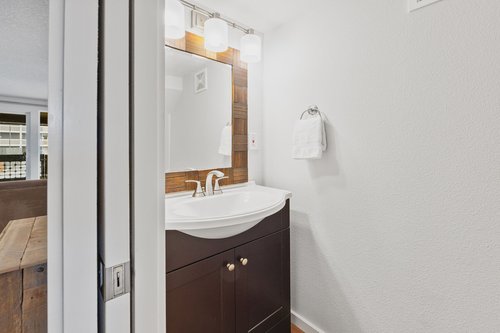 Half bath on the main floor.