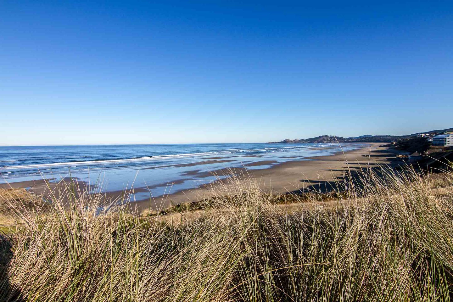 Ever changing views of the sandy beach.
