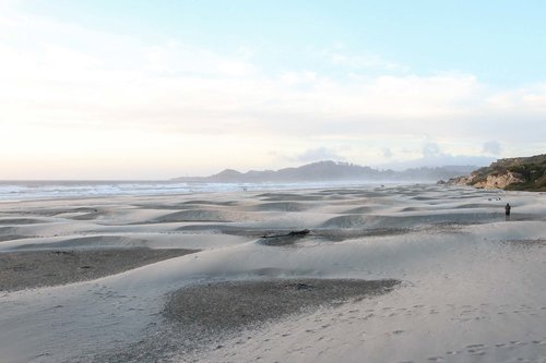 Ever changing views of the sandy beach.