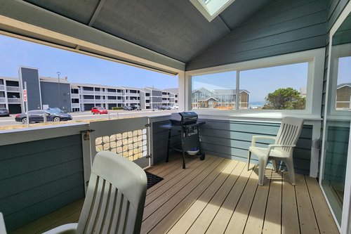 Grill up your favorites on the enclosed patio.