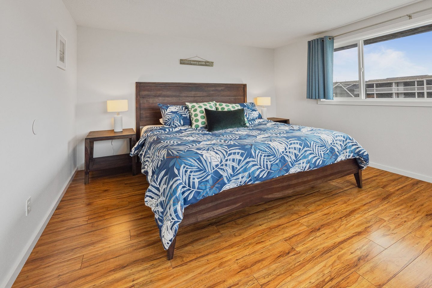 Upstairs, enjoy a great nights sleep in this king bed.