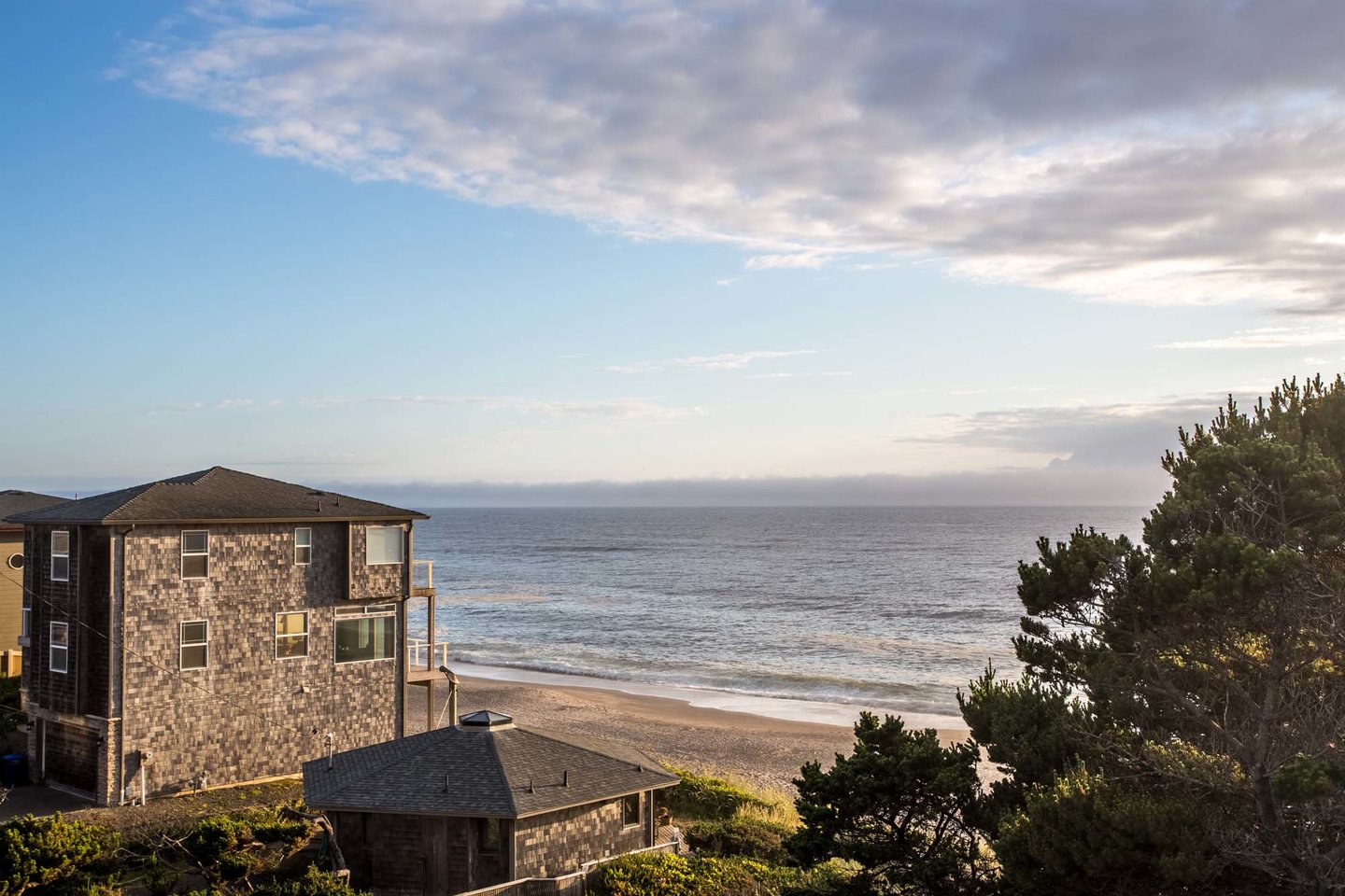 Right below the house is the ocean access.