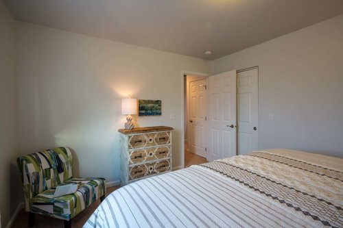 Three bedrooms upstairs makes this perfect for a family getaway.