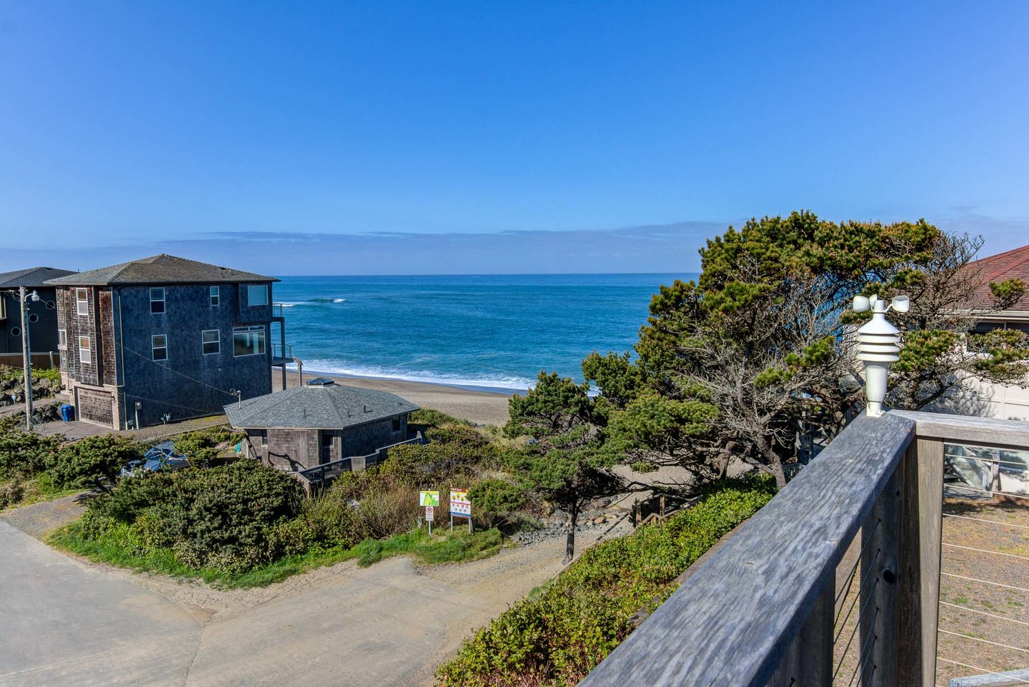 The primary suite has its own private deck to enjoy the ocean views.