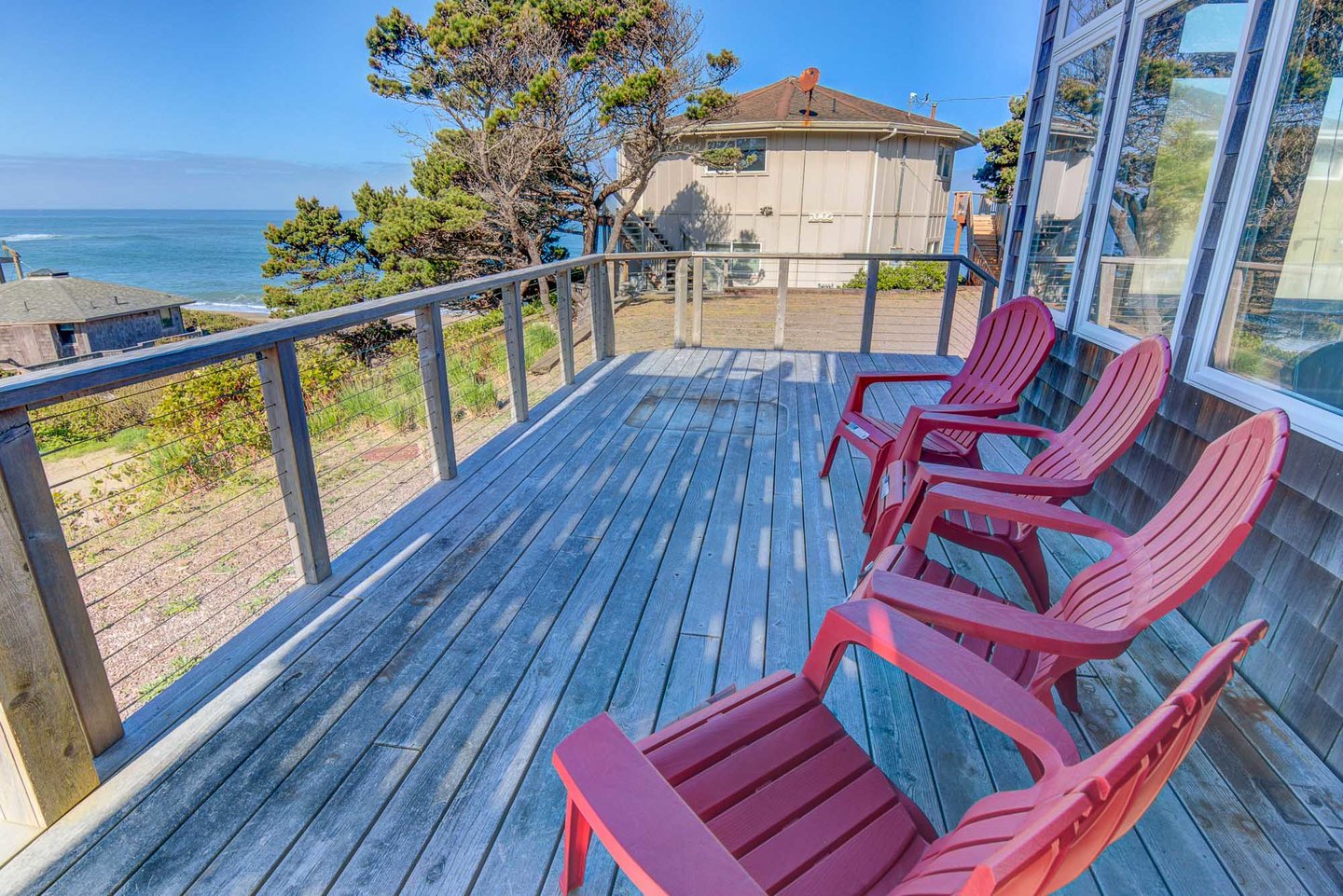 Bask in the southerly sun and watch for whales.