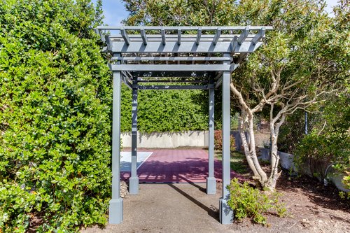 Enter in to the sport court and have some fun.
