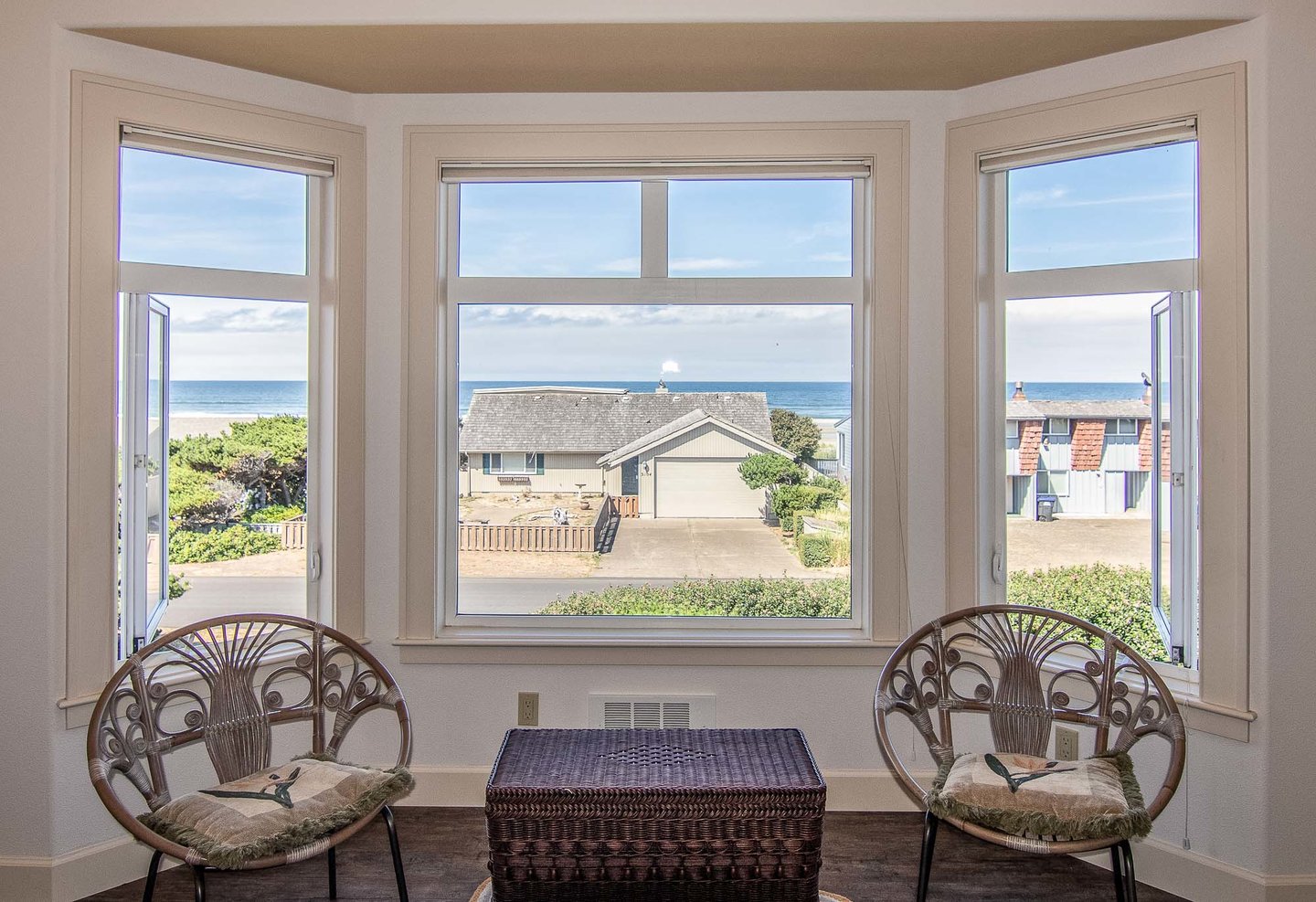 Enjoy the sunshine and ocean view from the master bedroom.