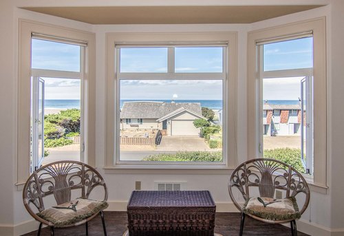 Enjoy the sunshine and ocean view from the master bedroom.