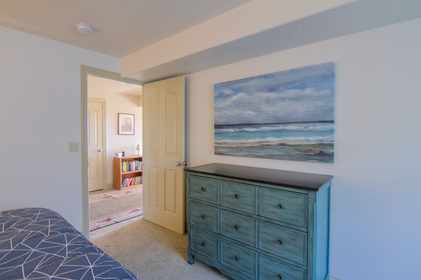 Make yourself at home in the first downstairs bedroom!
