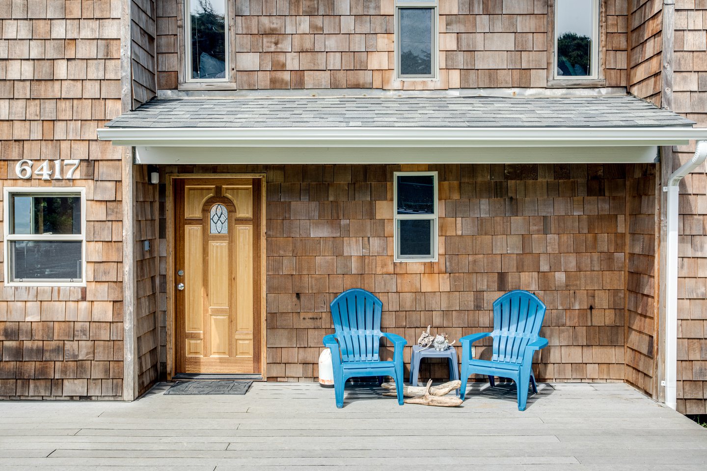 Stay Relaxed outside on the front porch.