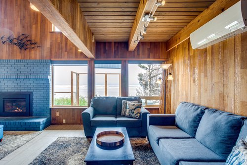 Big windows let in light and views.