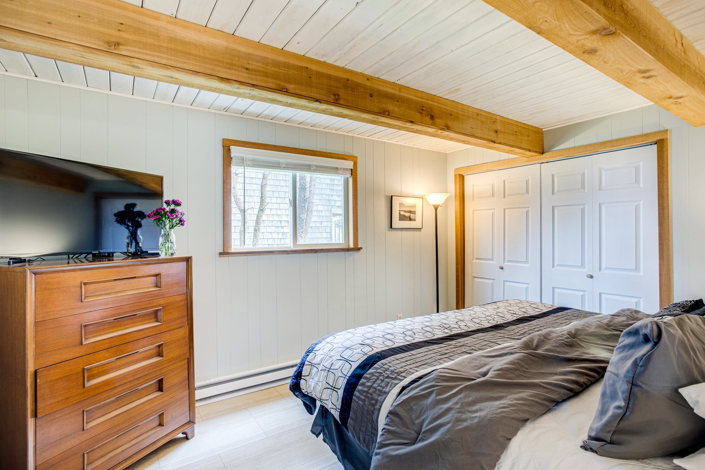 Watch a movie or listen to the ocean while you fall asleep.