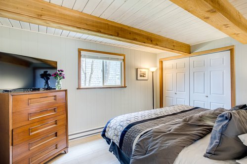 Watch a movie or listen to the ocean while you fall asleep.