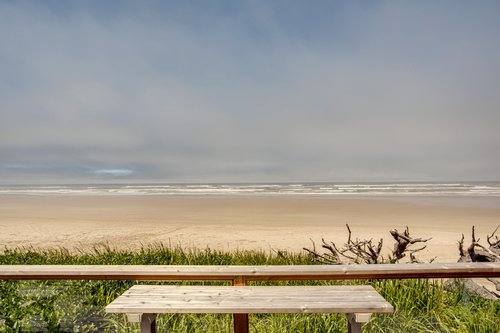 Sit on the deck and watch the seagulls fly by.