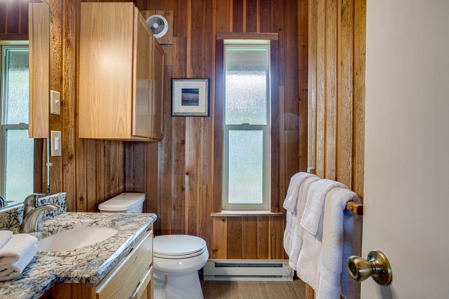 Plenty of room to get ready for your day in the second bathroom.