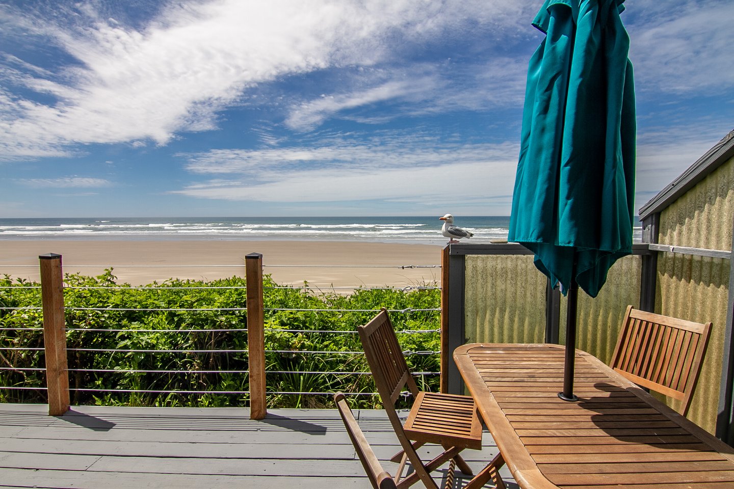 Take dinner outside and enjoy the view!