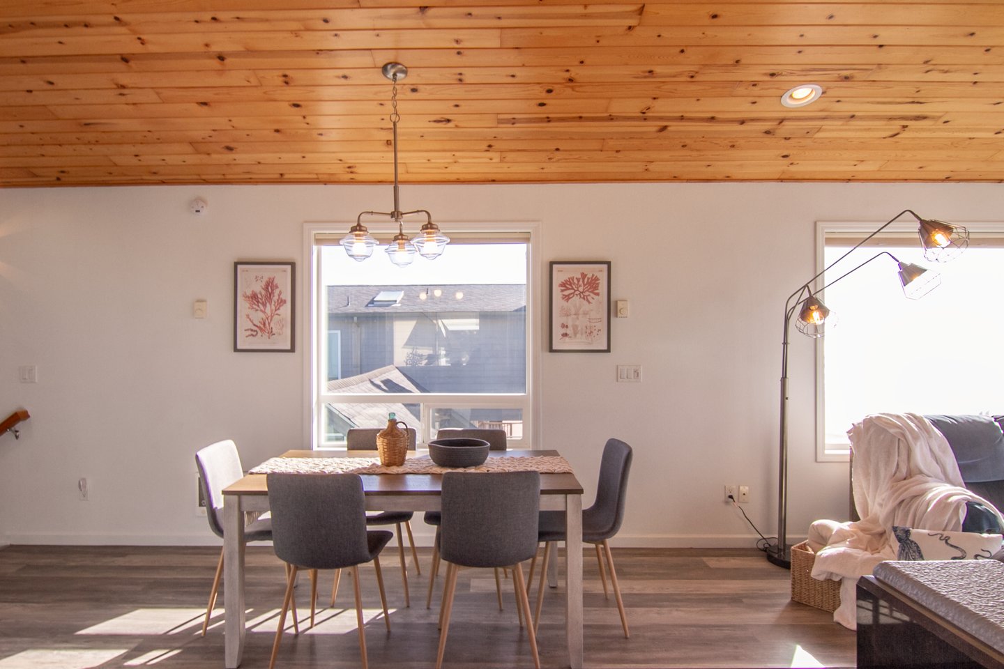 Gather at the dining table after a full day exploring the coast.
