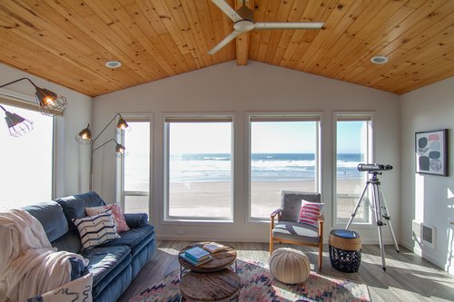Curl up on the couch and watch the ocean for hours.