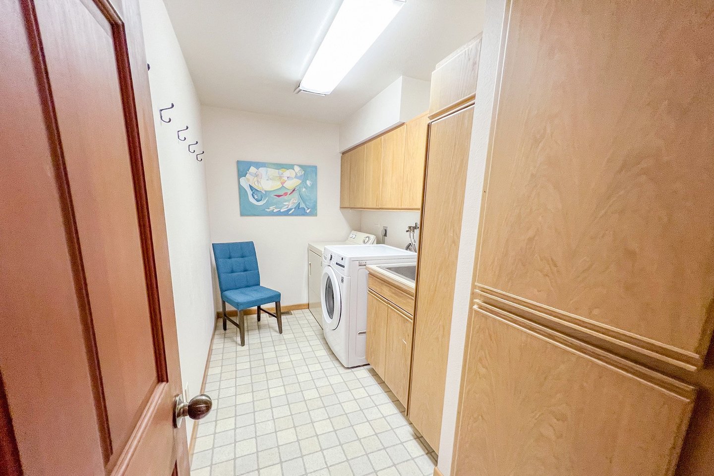Enjoy on site laundry.