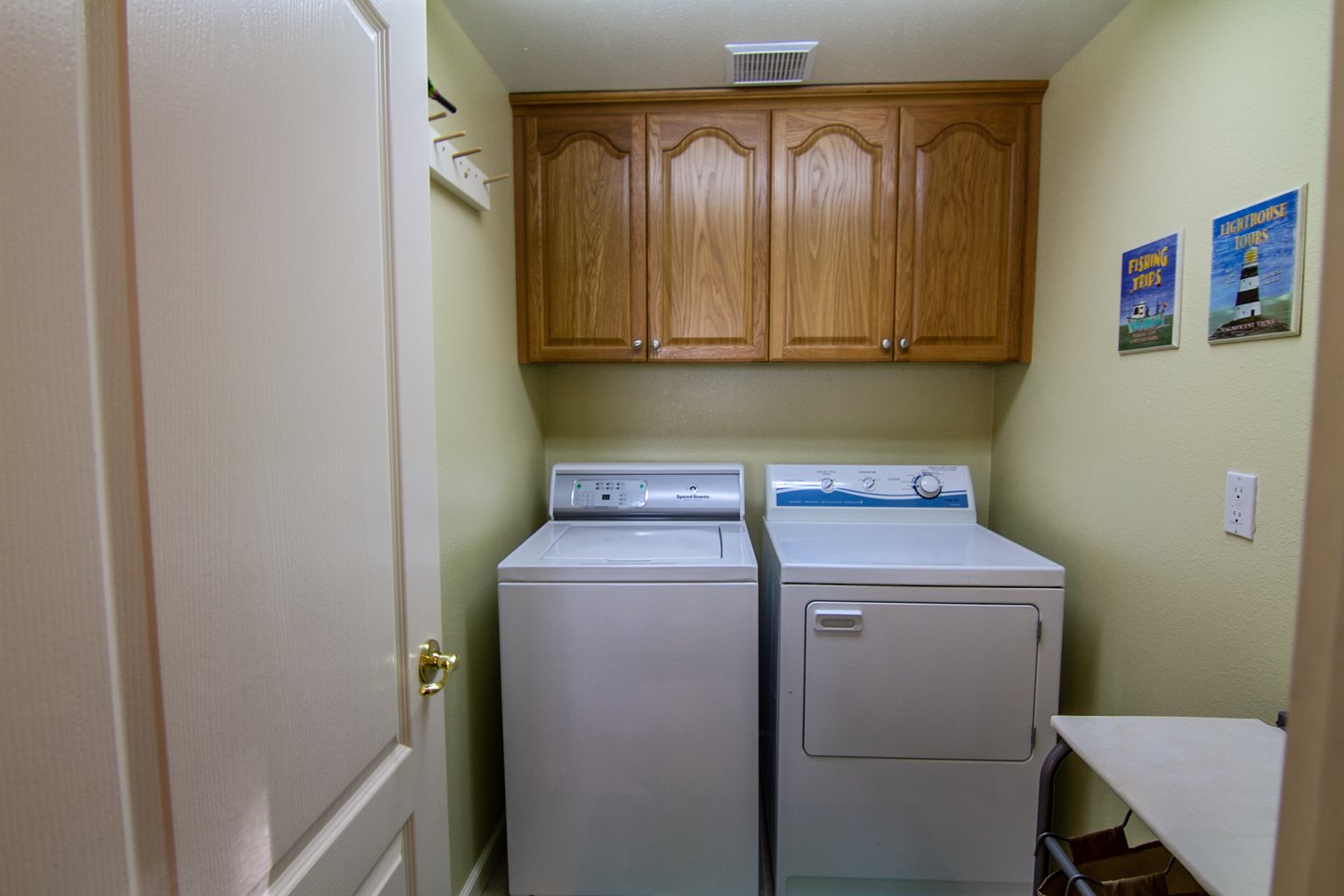 Wash and dryer are in house for your convenience.