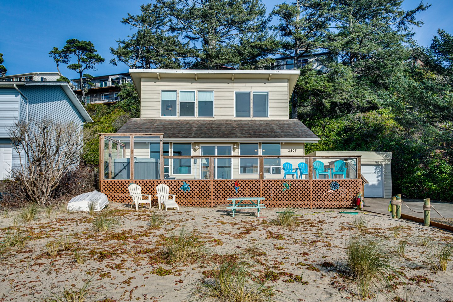 Front yard is very sandy!