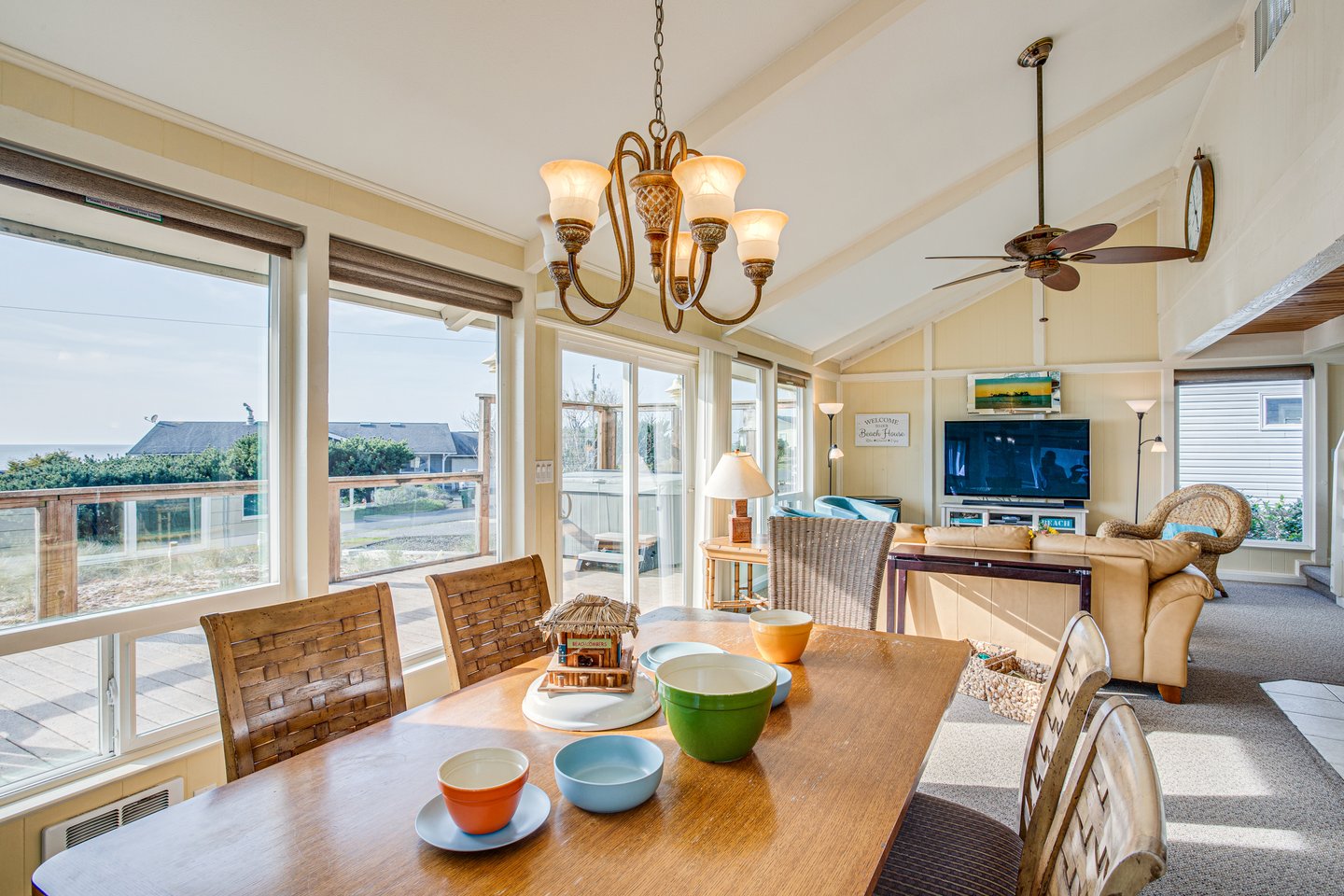 The open concept is great for family and friends.