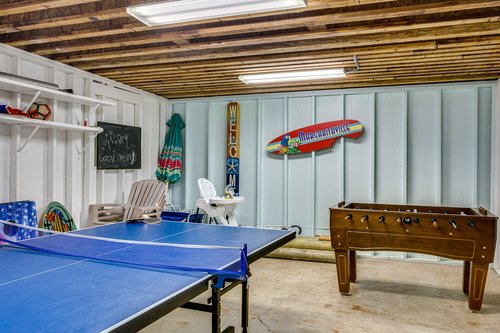 The game room is the perfect place for some friendly competition.