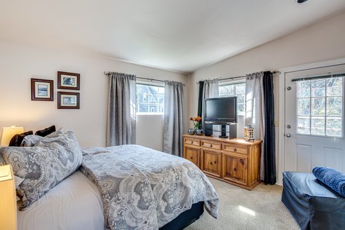 Watch late night tv from the comfort of bed.