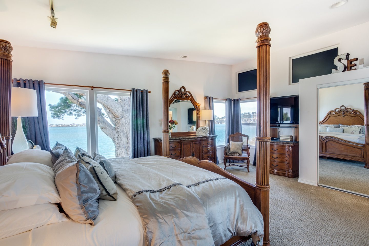 The master suite has ocean, bay and bridge views!
