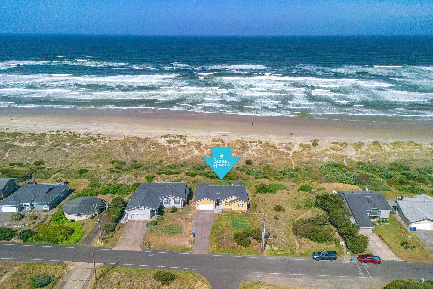 This oceanfront home offers natural beauty and comfort for your getaway.