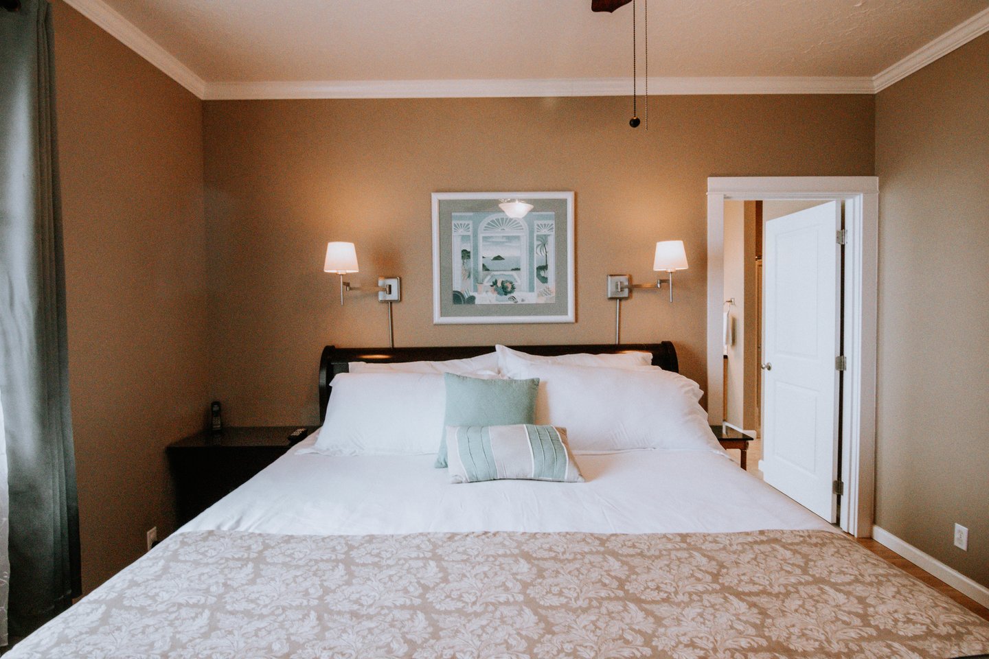 Curl up in the king size bed.