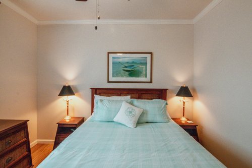 Another queen bedroom to cozy up in.