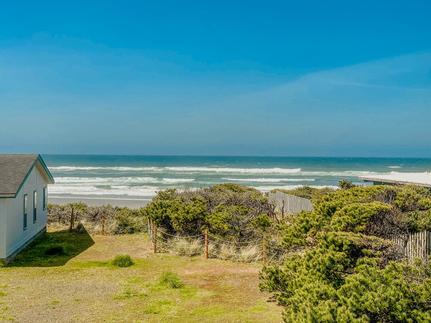 Sit on the deck and watch the ocean waves.